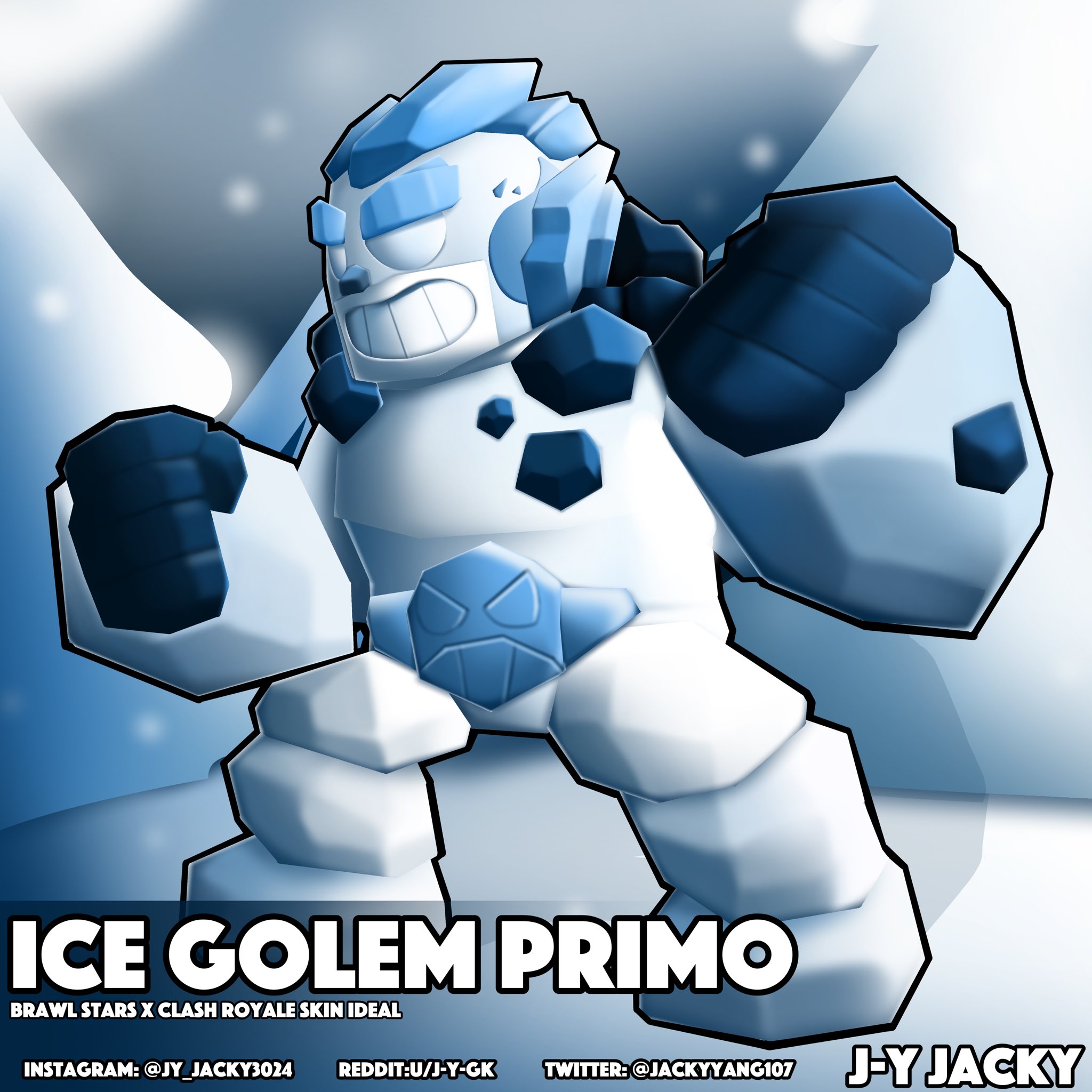 J Yjacky On Twitter Ice Golem Primo Skin Ideal Brawl Stars Fan Art Brawlidays Brawl Stars X Clash Royale Like Comment And Share Instagram Jy Jacky3024 Reddit U J Y Gk Brawlstars Clashroyale Brawlstars Brawlstarsart Brawlstarsfanart