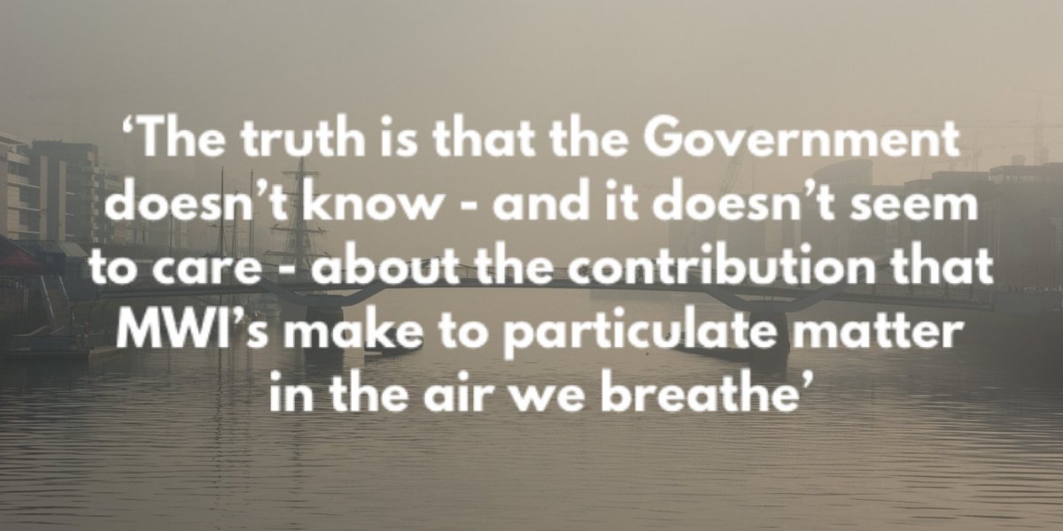 UKWIN_Network's tweet photo. 'The truth is that the Government doesn’t know - and it doesn’t seem to care - about the contribution that Municipal Waste Incinerators make to particulate matter in the air that we breathe.' 

Full report here 👉https://t.co/sXUBnyDoTL

#ParticulatesMatter #ToxicAir @DavidEDrew https://t.co/zaf1mjytHQ