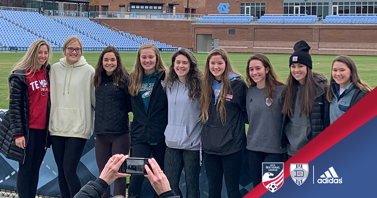 DelawareFC's tweet photo. Delaware FC 2003 Girls have a very successful first event of the @USYouthSoccer National League!

3 W - 0 L - 1 D

The girls took the opportunity to visit UNC Chapel Hill &amp; East Carolina University!

Delaware FC 2003 Girls : https://t.co/ofNJUbfgms

#delawarefc @delawareonline https://t.co/sR5inoKEiu