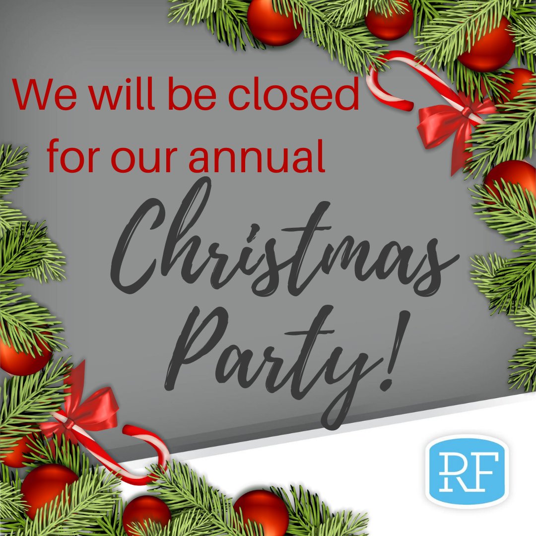 ReedDentistryTN's tweet photo. Our offices will be closed Tuesday afternoon, December 10th, for our annual office Christmas Party. We will return Wednesday morning to our regular business hours. #notjustteeth #RFDChristmas2019 #MillingtonTN #CovingtonTN https://t.co/fapdxTlcTW