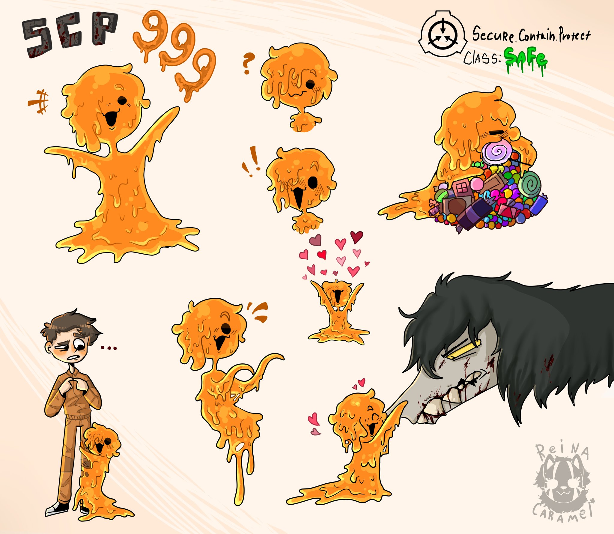 SCP Secret Laboratory Official on X: Cute SCP-999 art made by Reina_Ray,  Wavepoole would be proud Link to their Twitter here:   - Havoc  / X