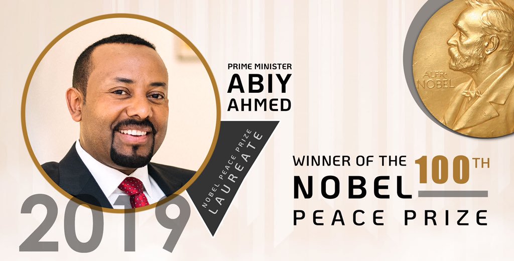 MFAEthiopia's tweet photo. Congratulations! This is really a historic day for #Ethiopia.The Nobel Peace Prize award ceremony including the lecture by PM Abiy Ahmed Ali took place in Oslo Norway. He said: “I am my brother’s keeper; I’m my sister’s keeper too. Let’s all be inspired by #medemer.”  @NEBGET https://t.co/w4U6Fa67DQ