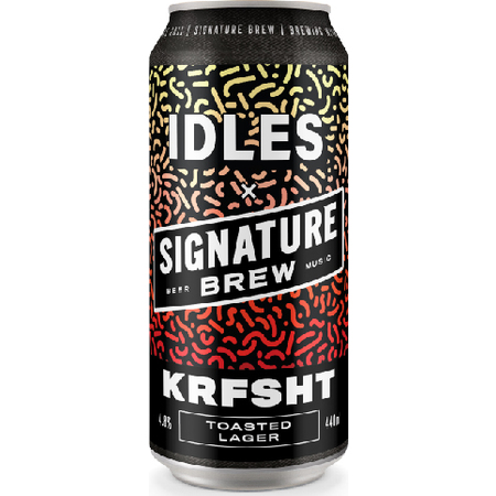 The new Toasted Lager KRFSHT by <a href="/SignatureBrew/">Signature Brew</a> is a collab with <a href="/idlesband/">I D L E S</a> from Bristol, and it's available on EeBriaTrade in cans! The sound of an opening can in liquid form!
eebriatrade.com/products/beer/…