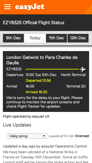 c960657's tweet photo. @easyJet The Danish version of your flight tracker shows “TT” instead of the hour for actual departure/arrival time, making it rather useless for tracking delays. https://t.co/QdRdbcXoWF https://t.co/nNBYmkJE5m