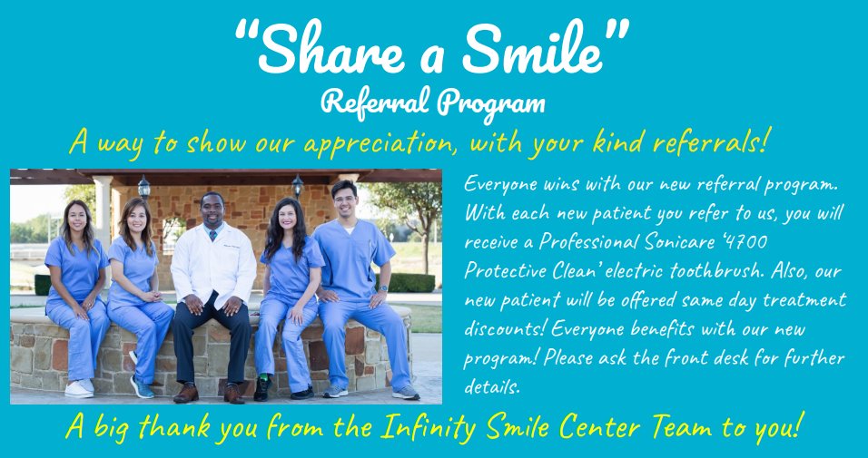 ISmileCenter's tweet photo. #referral #Dentist #cleanteeth #drfelli #infinitysmilecenter #lewisvilletexas #momsknowbest #Christmastime #useitorloseit https://t.co/9saqsXY1zU