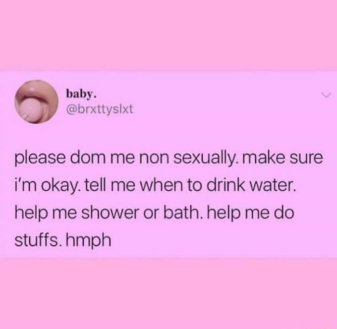 somwone needs to be my personal "hey did you drink water?" dom https://t.co/4CeIHM6ReP<a href="/tag/sellingnudes"class="tags"><span>#sellingnudes</span></a><a href="/tag/buyingnudes"class="tags"><span>#buyingnudes</span></a>