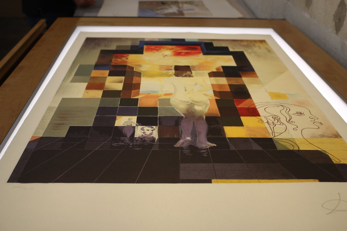 CSUFCOTA's tweet image. Highlights from the Begovich Gallery&apos;s Art Pop Series on Fakes and Forgeries last month. Visual Resource Specialist, Debra Winters, leads a discussion on counterfeit Salvador Dalí prints.

#CSUFCOTA #CSUF #CSUFVisualArts #CSUFBegovich