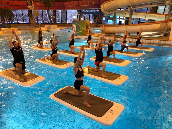 NewportLiveUK's tweet photo. Here is a sneaky peak taster of what is to come in 2020! #FloatFit! Like and Share! #HIIT #Balance #Grow #Pilates #Yoga Instructor training day! #FloatFit https://t.co/niGuz7nPmY