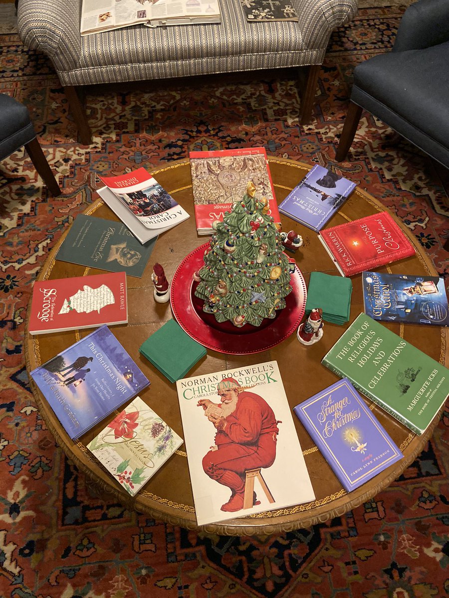 The library is decorated for the season and is a cozy corner of the church for Bible study, reading, or small gatherings. Come “check out” the Advent and Christmas selections that our librarian has selected.