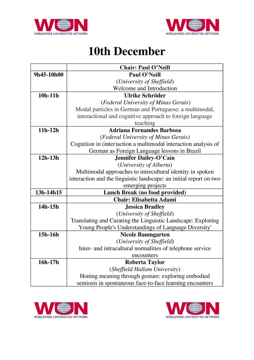CLR_USheffield's tweet photo. 'Intercultural Communication in Interaction: multimodal
approaches'

Come along to this 2 day @ShefLanguages workshop on 10th-11th December 2019 in the @HRIunishef building.

Register here: https://t.co/FiUblfm7cz
Read more about the project here: https://t.co/qxPoUWHgYo https://t.co/j7i2Vyvg6h