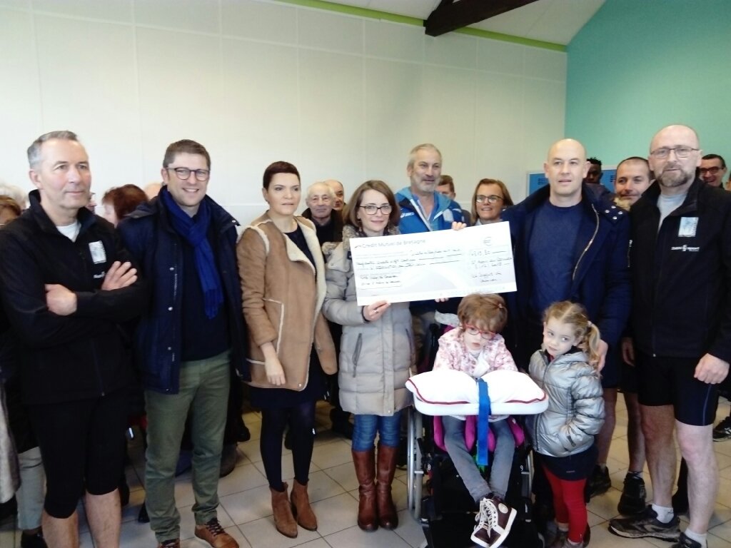 Quand sport rime avec solidarité, Remise des bénéfices du trail organisé par les joggers du Couesnon au profit de l'association de Jehanne atteinte de tétrasomie trasomie 15q.
association-jehanne.org