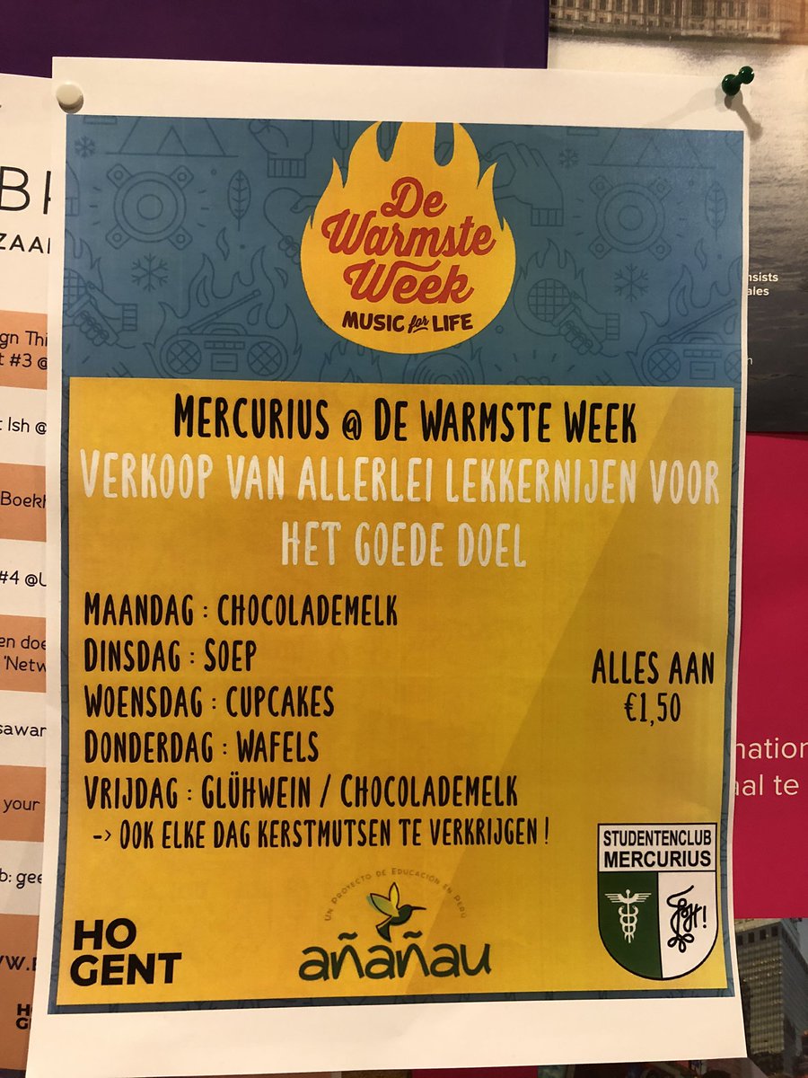 VHJoeri's tweet photo. Voor #DeWarmsteWeek steunt studentenclub Mercurius het project @ananau_org. Studenten toegepaste informatica kunnen vanaf dit jaar hun stage doen bij Añañau in Peru. Via deze actie wil HOGENT het project Añañau een warm hart toedragen. #HOGENT #Añañau #Perú https://t.co/L5hulY0n9I