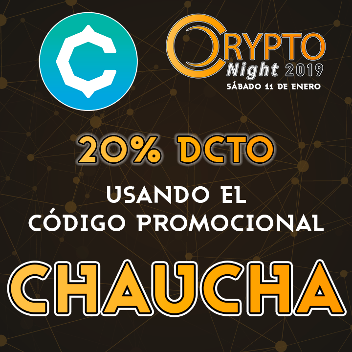 ProyectoChaucha's tweet photo. El 11 de Enero estaremos aportando a la tercera versión de la CryptoNight !

Usa el código CHAUCHA para tener 20% de descuento en la compra de tu entrada.

https://t.co/3Zz4OF2jrM https://t.co/Y32tYD019g