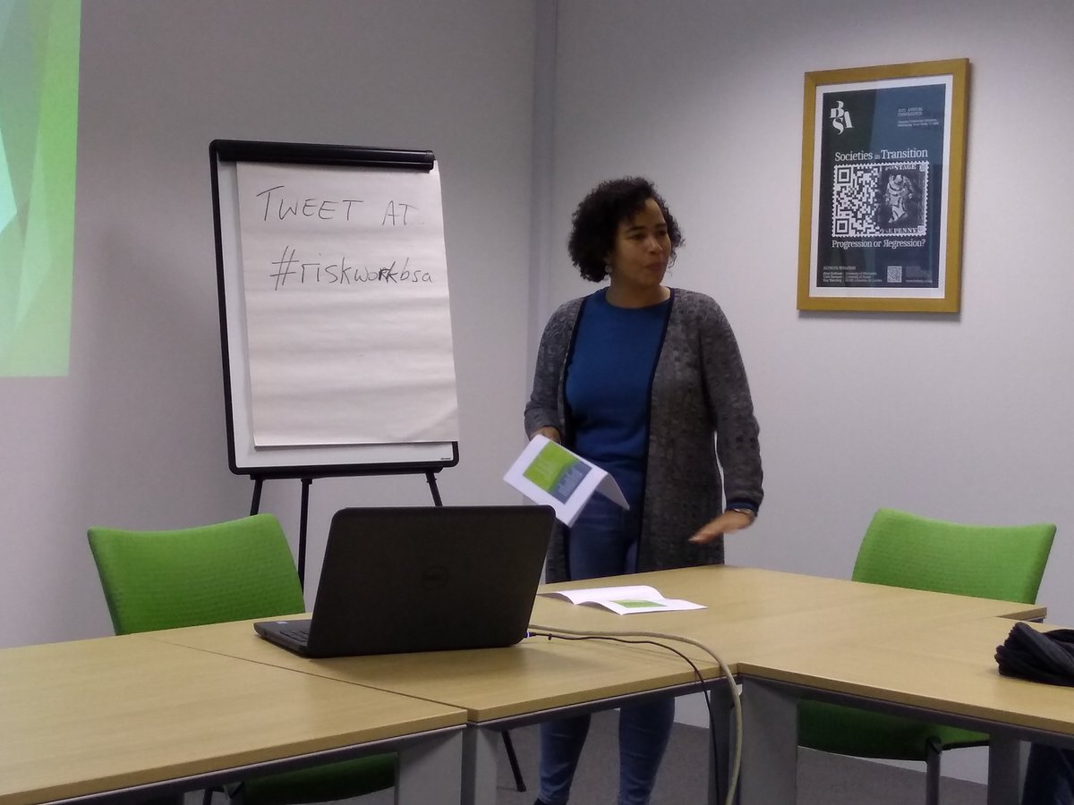 Jeremydixonsw's tweet photo. The first speaker this afternoon - Leona Vaughn on 'Professional vision' in risk work to safeguard children from radicalisation #riskworkbsa https://t.co/JwSCGHlaYS