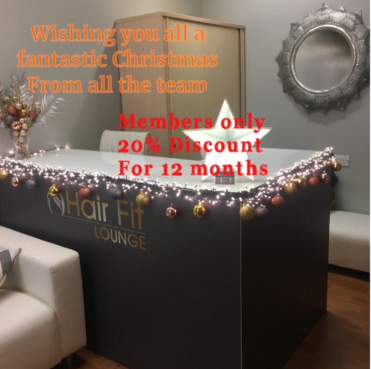Members only 20% discount Christmas offer at Hair Fit! 

Please show your membership card to the team when booking in!