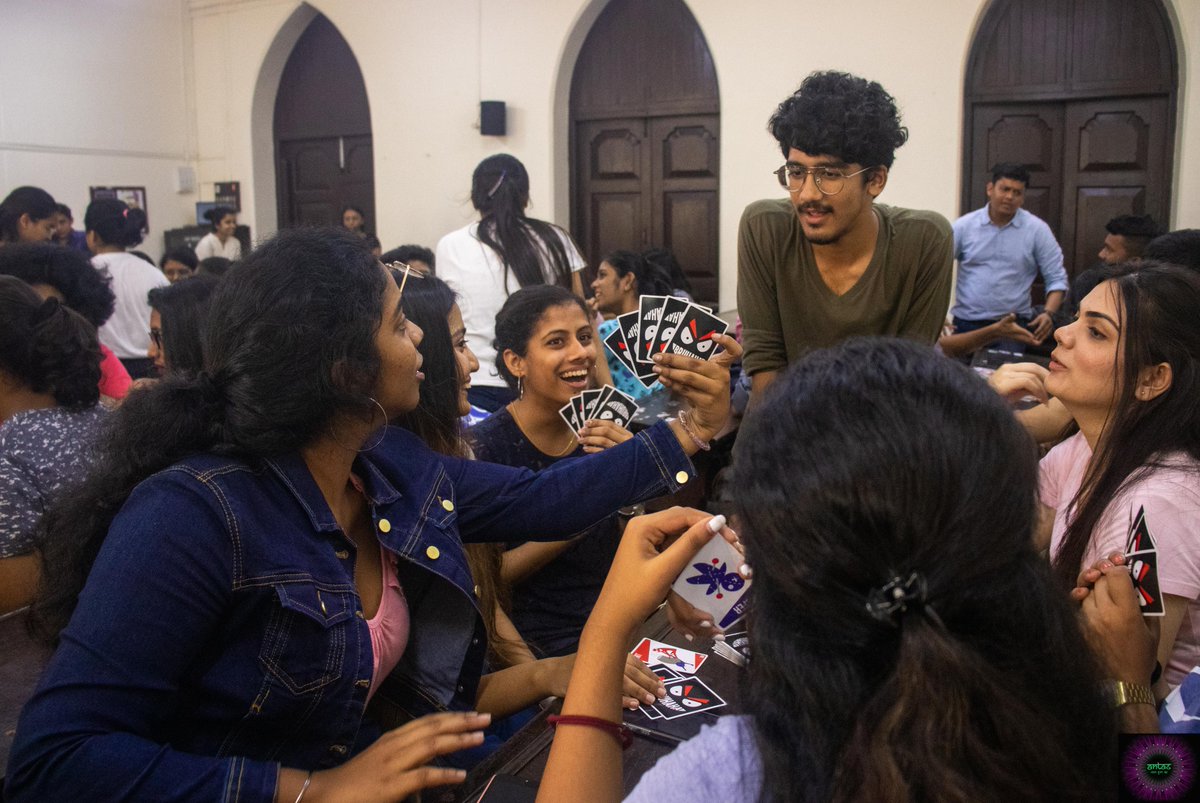 Mango_Shorts's tweet photo. We had tons of fun playing #Bruhaha at Antas fest with the wonderful humans at @sxcbom !
.
.
.
#Gameathon #GameNight #PartyGames #BoardGamersOfMumbai #BoardGamesMumbai #NewGame #BoardGames #CardGames #TableTopGames #BoardGamers #BoardGameNight #CollegeFest #sxcbom #MangoShorts https://t.co/yPgJ8T7PlH