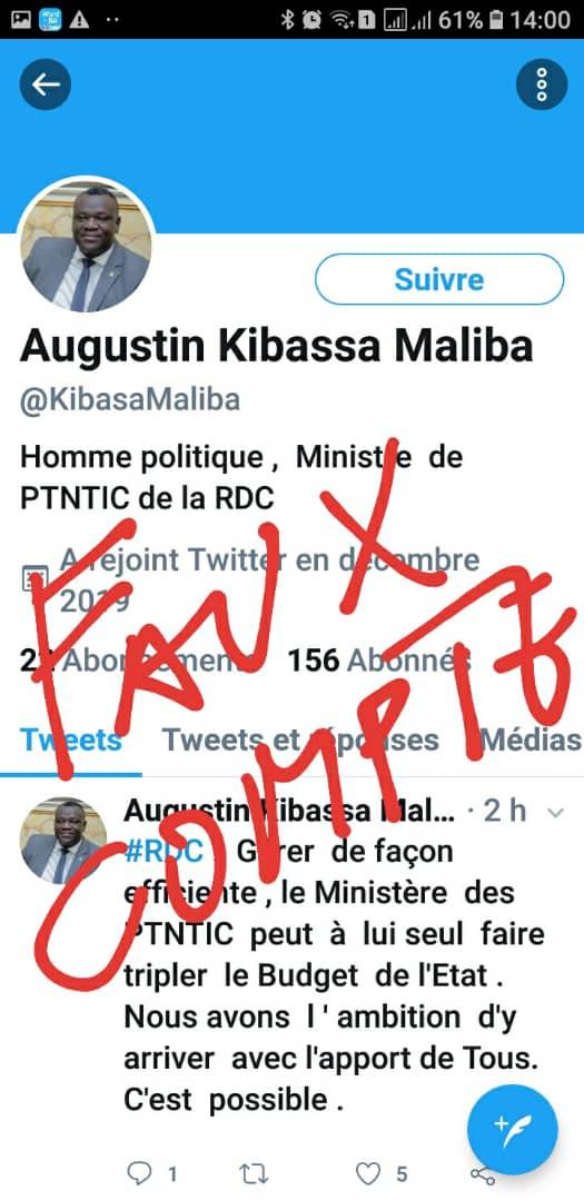 Ministère des PTNTIC RDC tweet media