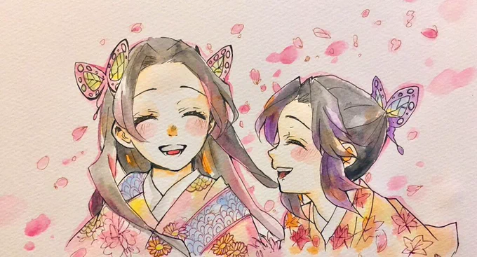 #年末限定鬼滅の刃好きさんと繋がりたい
久々の繋がりたいタグ?水彩色鉛筆でお絵描きしてます??✨ 