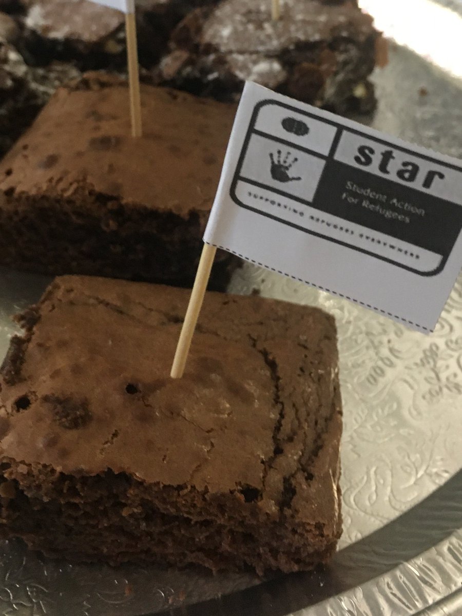 So excited to see our new STAR group out and about on campus today. They're selling cakes until 3pm in Owen, raising money for Refugees. If you want to volunteer to support Refugees why not join them, find out how here --- >bit.ly/2P6b3IS @hallamunion