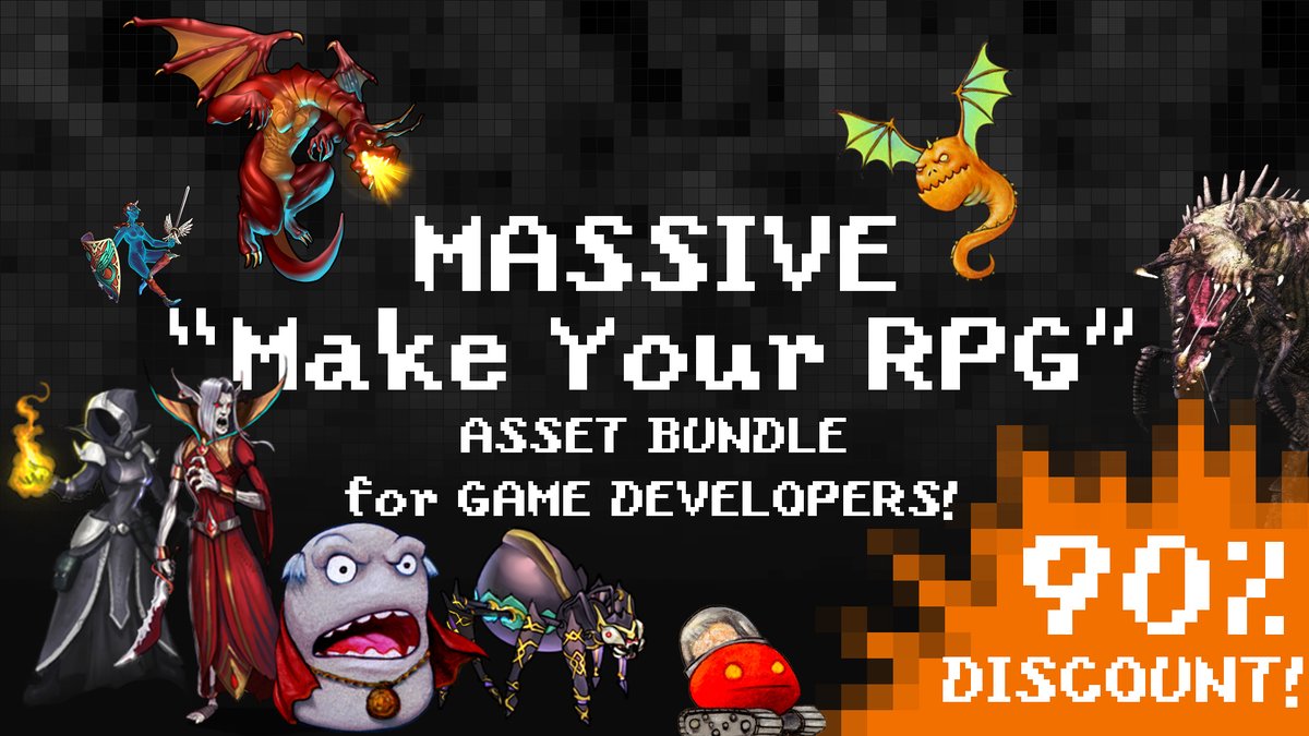 PVGames's tweet photo. https://t.co/w9OGgec4m9 -- MASSIVE game bundle sale! Not just my work included, but asset packs from numerous artists and musicians. Take a look! https://t.co/EJ576WJ08n
