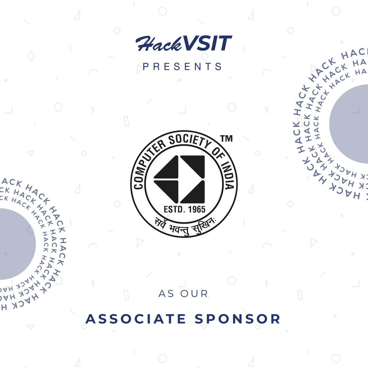 VIPS_ACE's tweet photo. HackVSIT 2020 is glad to present Computer Society Of India our Sponsor.
.
.
.
.
.
.
#hackvsit #hackathon #csi #computer #society #computing #computer #techsociety #hackathon2k19 #hack #hackathondelhi #techfest #tech #technology https://t.co/3RoTJ7b8cP