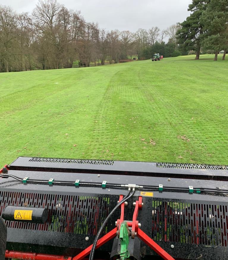 tobycarrick1's tweet photo. The #twins out doing some fairway aeration today at Worcester Golf &amp; Country Club.
@ctmTURF #breath #air #Golf #decompact https://t.co/asCftYpH6P