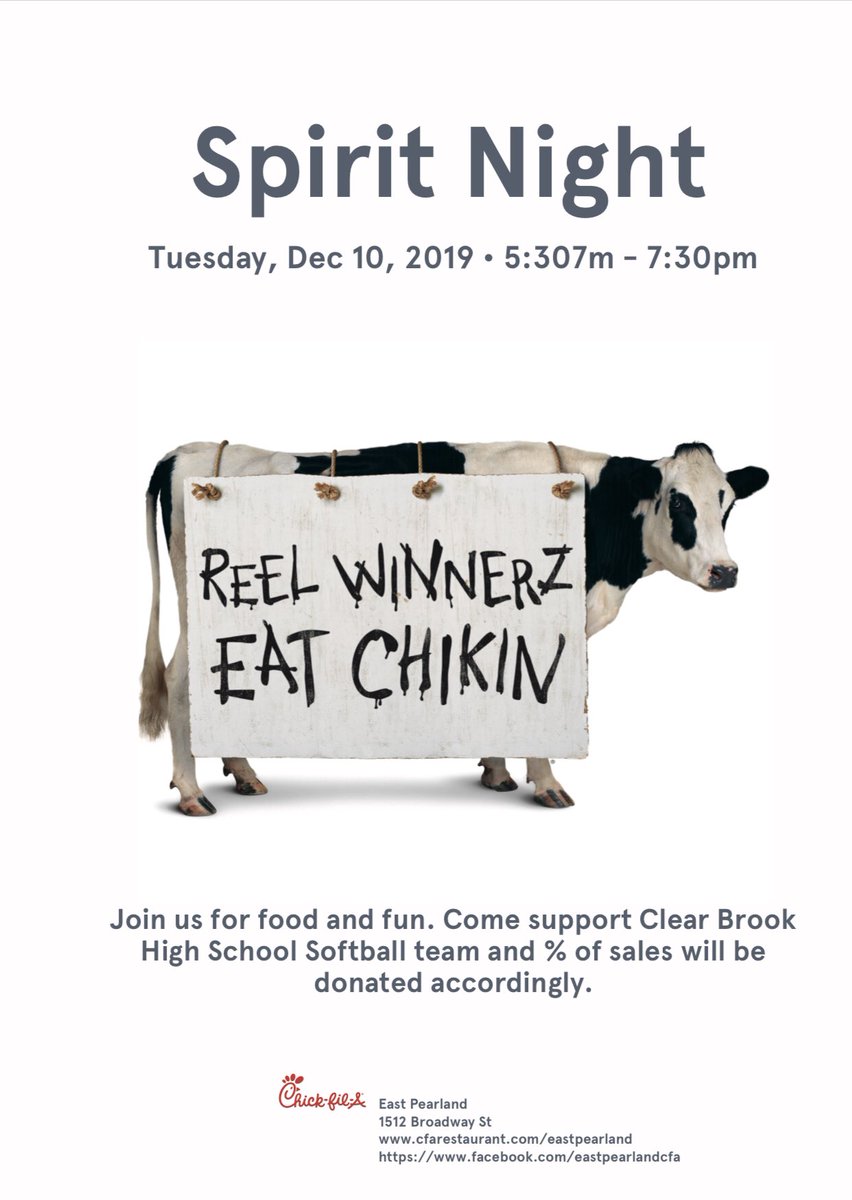 BrookSoftball's tweet photo. Make your dinner plans now!  Come support us tonight!  Just mention Clear Brook Softball when you order. @VictoriaAshTX @debramm10 @EvelynWinger @callesalfred @ClearBrookHS @Ba_campbell34 @christianaw23 @trinity_0003 @KorynKlimczak @camrynwincher https://t.co/3Z5LRHRO9L