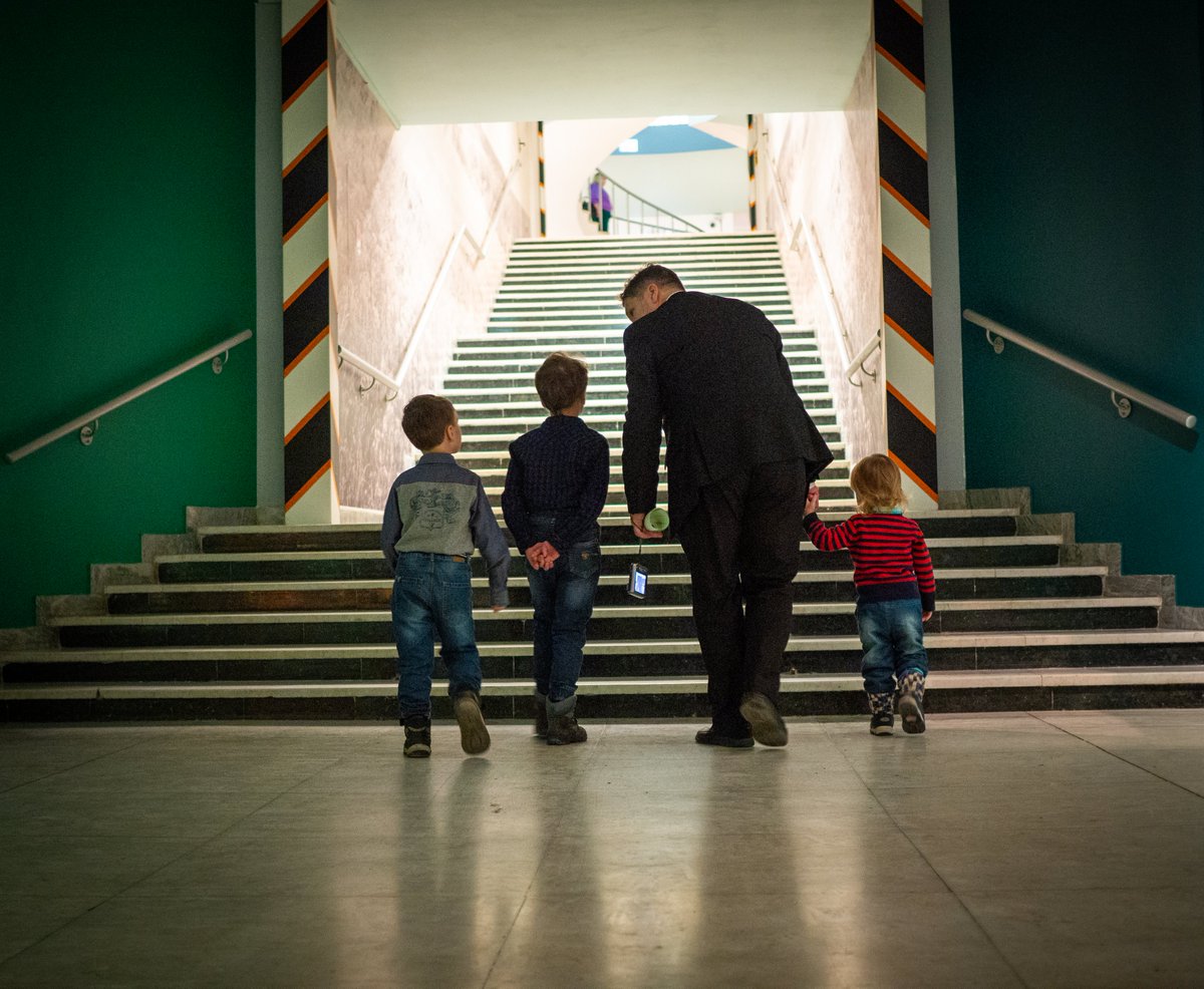 Первые посетители музея!