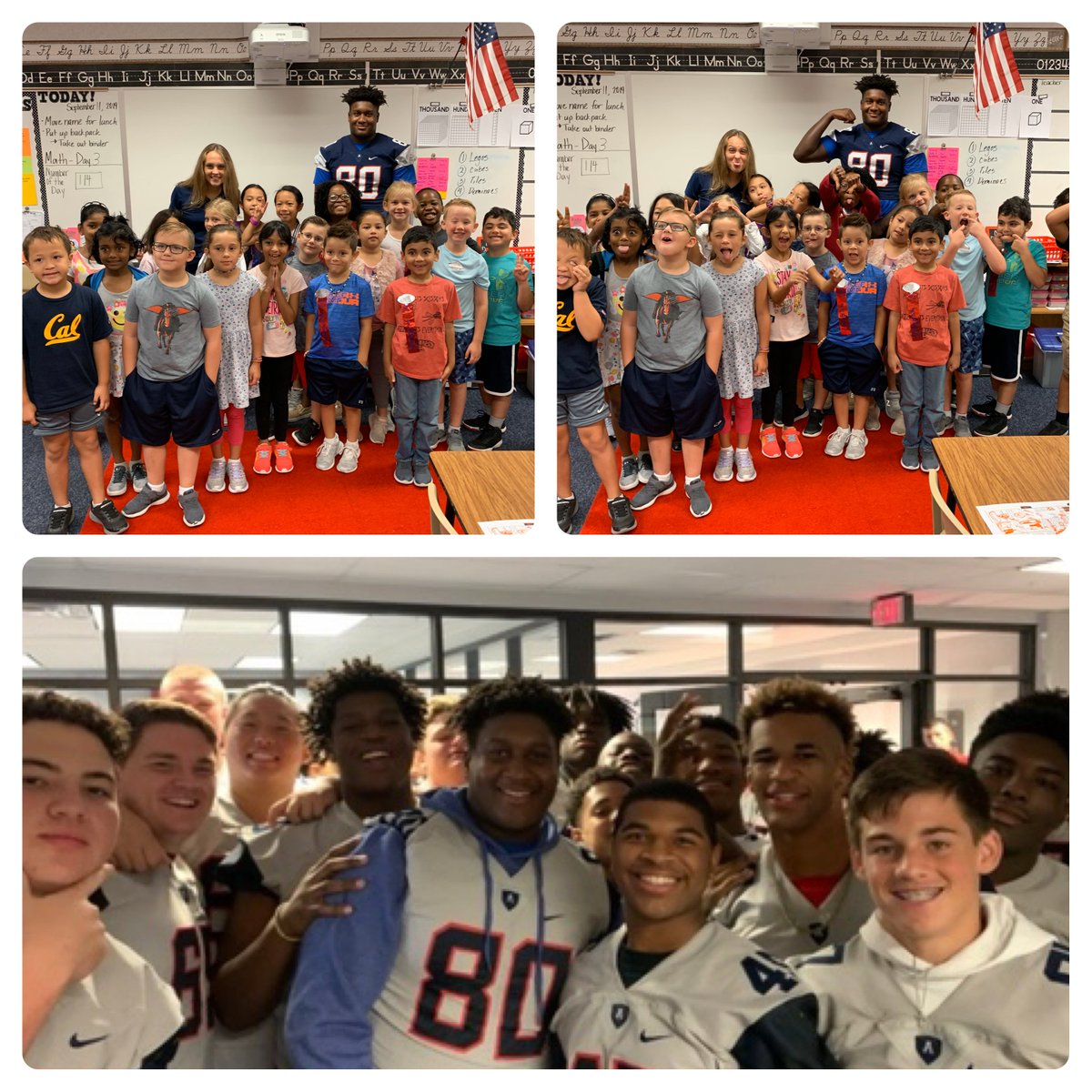 HullumIsaiah's tweet photo. Fun times Reading with The Eagles this year. https://t.co/VJJDhXYaDT