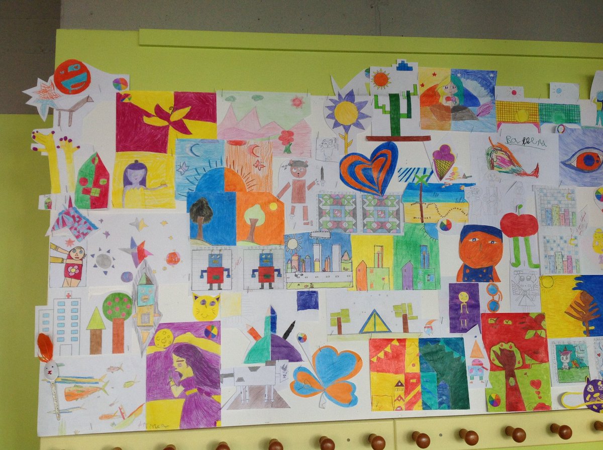 nazaretlapalma's tweet photo. #4PRIMARIA #Art Completamos nuestro mural trimestral con algunas de nuestras mejores obras. Un artista en cada niño, un niño en cada artista. #BeLiveBeLife @coleinnovadores https://t.co/tx4w3HkSV1