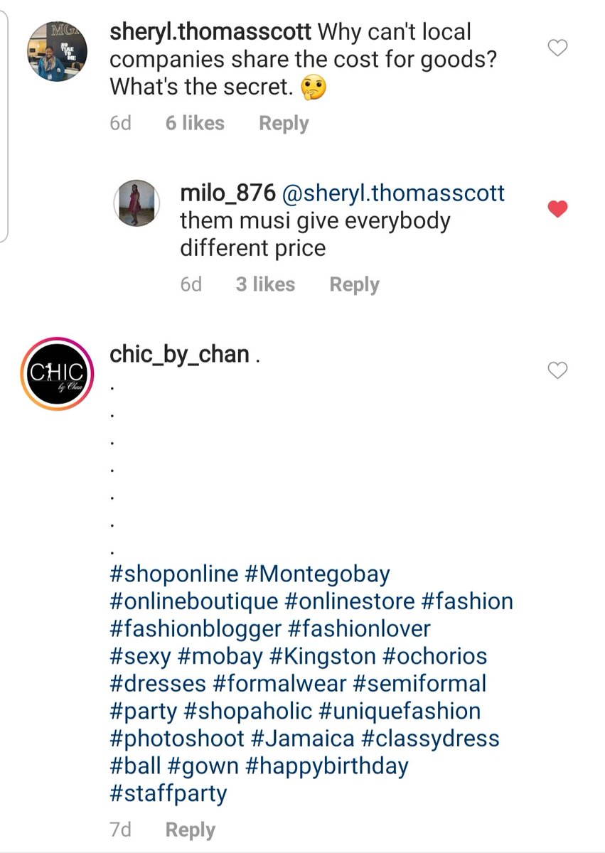 SherylannThomas's tweet photo. @moniquepowell Here's the answer I got from someone on IG & it makes you wonder if this is indeed the case. #3rdWorldMentality https://t.co/6GMcef2s6H