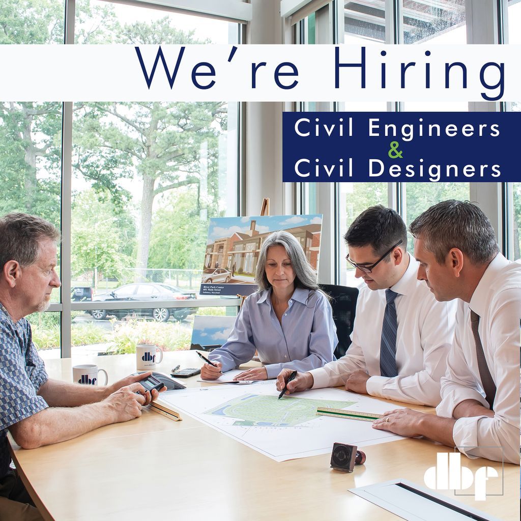 DBFINC83's tweet photo. We are looking for Civil Engineers and Civil Designers! Join our award winning multi-discipline design firm serving the Delmarva Peninsula. For more information please visit, https://t.co/b0x87m8vhT #CreatingValueByDesign #CivilEngineers #CivilDesigners #Hiring #MD #DE https://t.co/j2TpUhHoYk