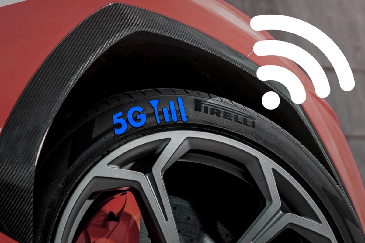Can a tire dramatically improve road safety? <a href="/Pirelli/">Pirelli</a>'s new innovative Cyber Tire uses built-in sensors and V2X communications technology to connect to a #5G network and transmit real-time data directly from the road. #Innovation #SmartProduct httpslink.com/c51005d25b5