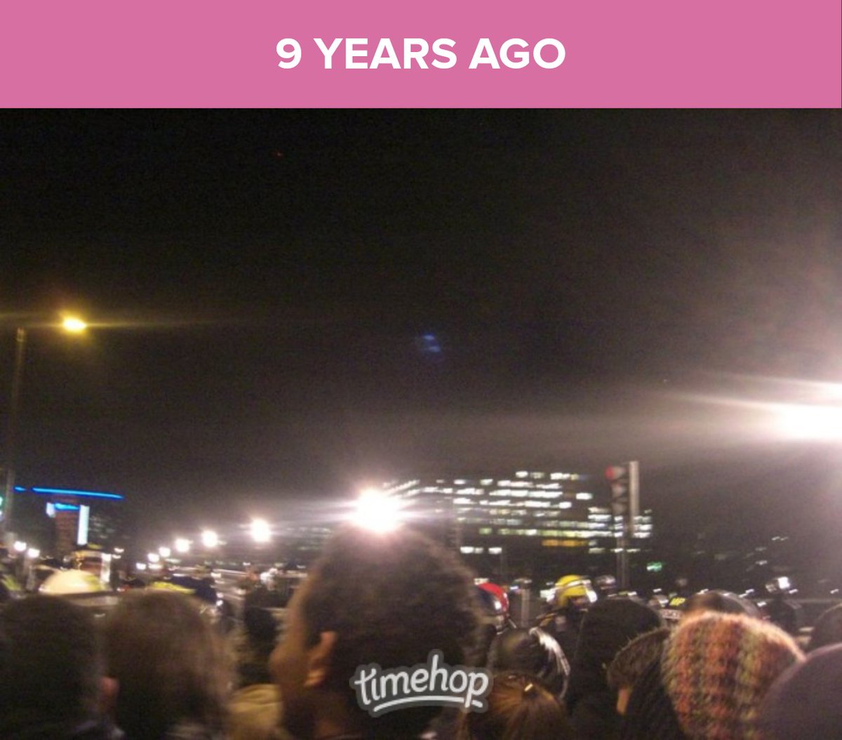 electriccandles's tweet photo. 9 years ago today, the Conservative/LibDem coalition government kettled & held students protesting a rise in tuition fees. A legal protest. We were held in Parliament Square for about 7 hours with no toilets, food or warmth (in December!)
Please vote on Wednesday! #VoteThemOut https://t.co/zNTkObUTAV