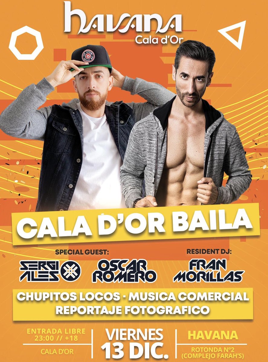 Este viernes nos vemos en Cala D’Or 💃🏻 @SergiAlesDj  <a href="/morillas5584/">Fran Morillasdj</a>