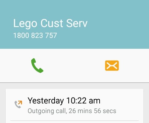 anthrbrcknAFOL's tweet photo. TOLL lie about attempting delivery but "only the sender can arrange redelivery" of parcels. @LEGO_Group by the time you see my email I'll have collected my parcel myself if only to avoid the pain of having to deal with TOLL again. Tried calling you but gave up after 30m on hold. https://t.co/RAq6jWnvOm