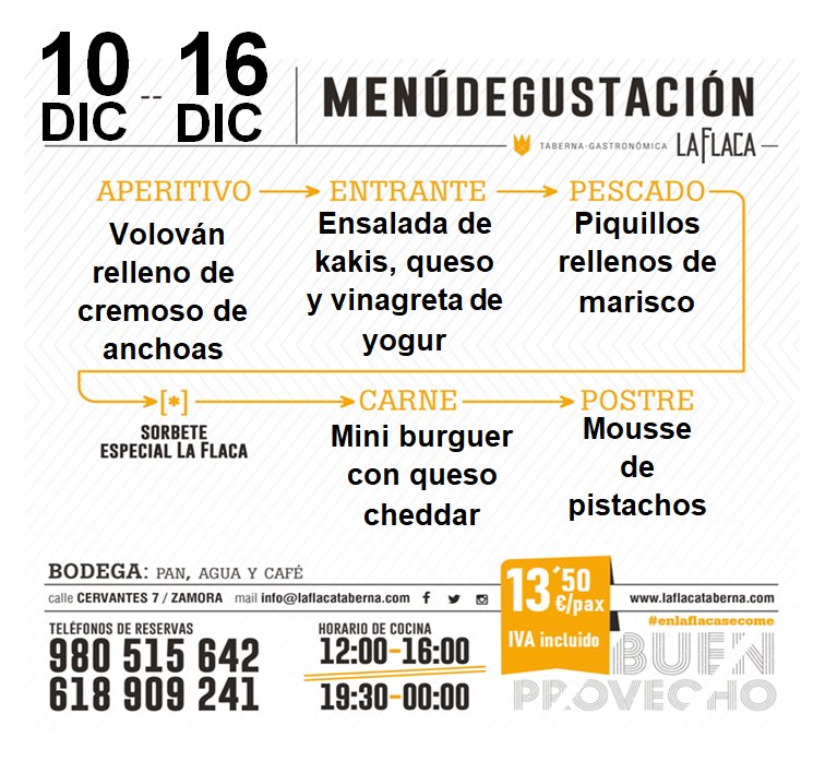 Que estamos a martes y vosotros sin plan???? Os apuntáis a disfrutar del #menu de esta semana ???