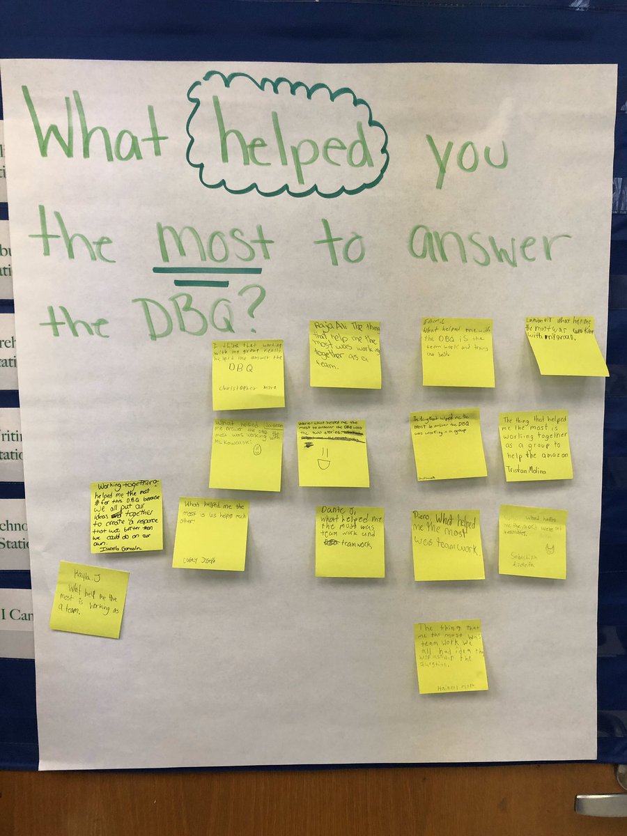 Ss in 5th grade (Ms. Rodrigues’s class) working on group responses for DBQs.  They also took time for reflection! #learningisfun #lindenlearns #socialstudies <a href="/SchNo2LPS/">School No. 2</a> <a href="/jensmithELA/">Jennifer Smith</a> @LindenSchoolsNJ <a href="/ggrassolps/">Gregory Grasso</a> <a href="/Ms_Rodrigues27/">Samantha Rodrigues</a>