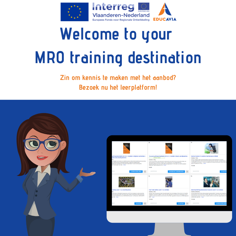 educavia's tweet photo. Inschrijven voor klassikale opleidingen, een e-learning volgen of een blended leertraject voor je medewerkers uitstippelen binnen MRO? 🛠️
Dat kan je allemaal doen via het online leerplatform.💻
#educavia #leerplatform

https://t.co/TenH7sbY9x https://t.co/4B2goKF1TM
