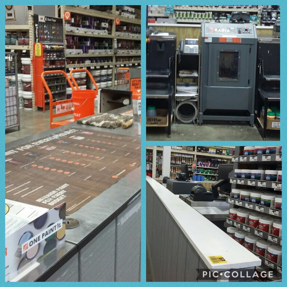 Nancy Paint Desk standards aren’t on point this morning. Keeping area neat and clean for our customers.