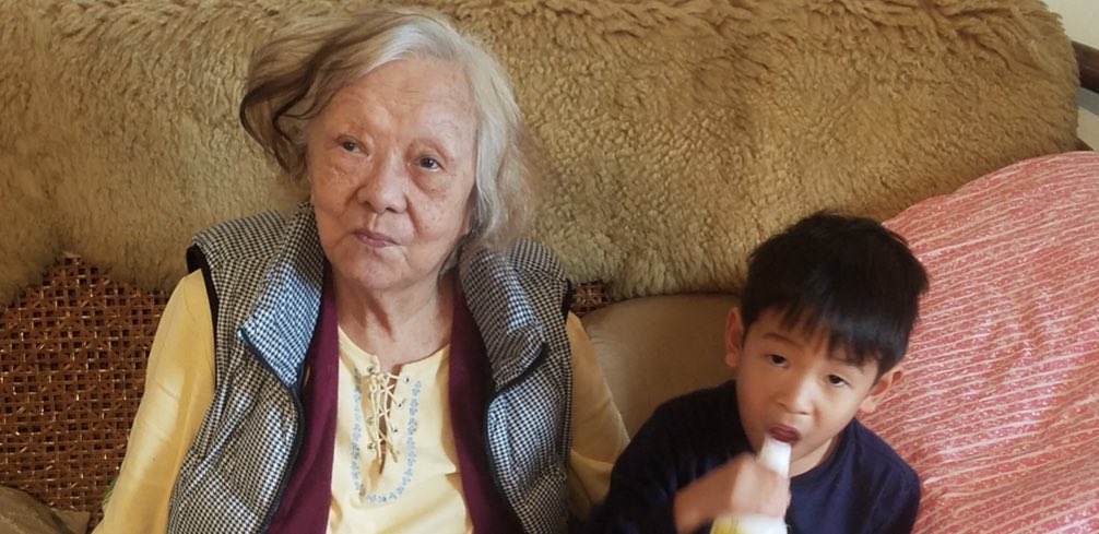 AndrewYang's tweet photo. My grandmother passed away yesterday. I brought Chris to see her a little while back. She was 94 and watched the debates avidly to see her grandson. Rest In Peace grandma. 🙏❤️ https://t.co/zwKhXoVysQ