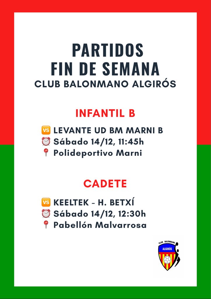 Club Balonmano Algirós tweet media