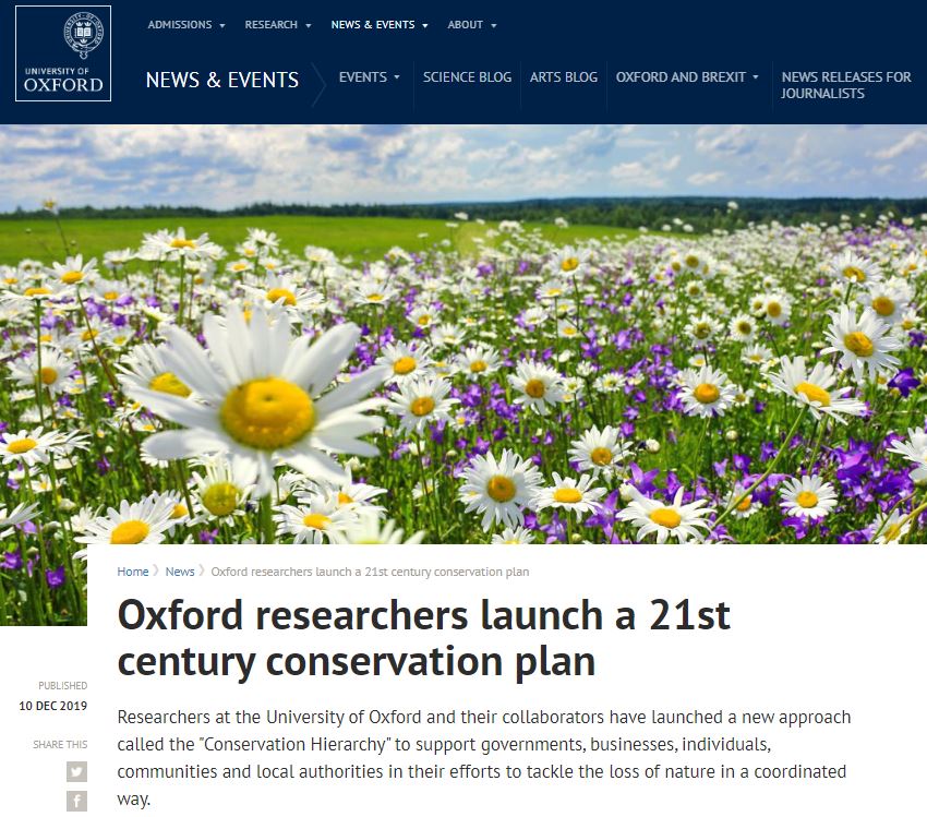"Conservation Hierarchy" new tool: Refrain, Reduce, Restore, Renew. Ox Uni work with BBOWT and Synchronicity Earth
ox.ac.uk/news/2019-12-1…