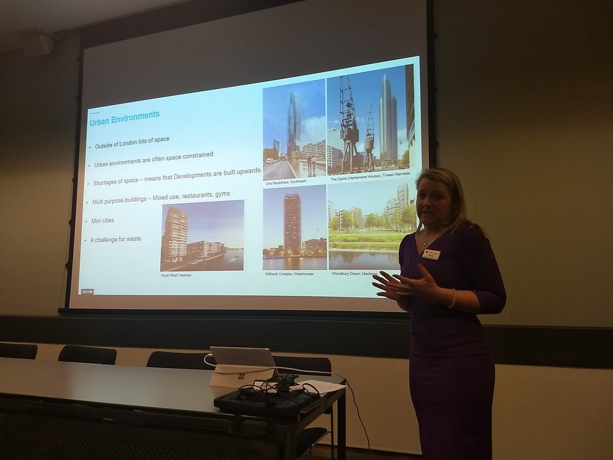 CIWMLondonSC's tweet photo. Our #NMN joined up with #LROG today for an open meeting at City Hall. Centre councillor, Kat Lees from @AECOM is now presenting on designing for waste management in new build flats https://t.co/paNefkOxbN