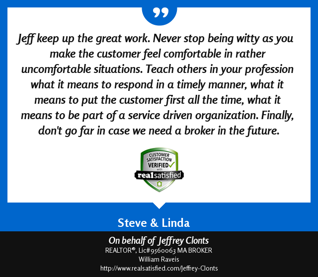 JeffCapeCod's tweet image. I’m not sure I could be more delighted by a recommendation. realsatisfied.com/Jeffrey-Clonts via @realsatisfied