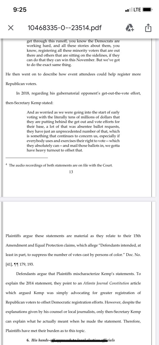 Federal judge says lawyers for Stacey Abrams group @fairfightaction can depose Georgia Gov. Brian Kemp (R) over comments he made about minority vote turnout in 2014 and 2018.