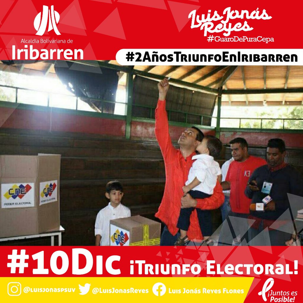 Hace dos años, gracias a Dios y a la voluntad electoral de nuestro pueblo, lográbamos un triunfo importante que permitía iniciar un camino de rescate de nuestro Municipio Iribarren #2AñosTriunfoEnIribarren