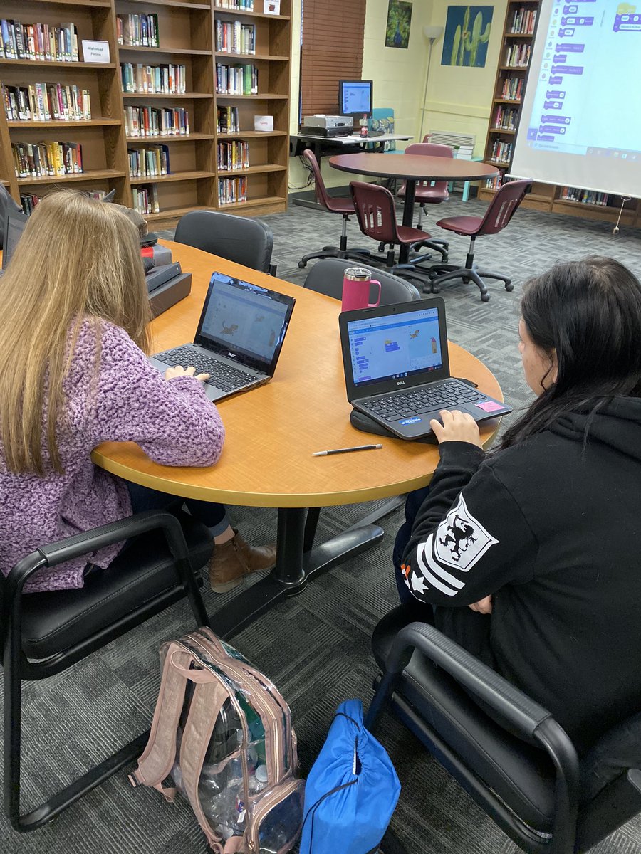 library_hhs's tweet photo. Celebrating Hour of Code
@ALALibrary @GoogleForEdu 
#readytocode #csfirst #CodeYourHero https://t.co/Ip6A98p9KT