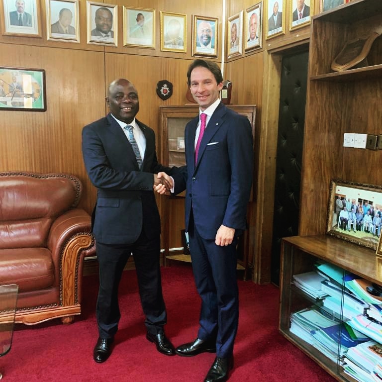 Italy In Zambia On Twitter It Was An Honor To Meet Today His Excellency The Honorable Minister For Home Affairs Stephen Kampyongo Looking Forward To Strengthening The Italian And Zambian Antonino Maggiore