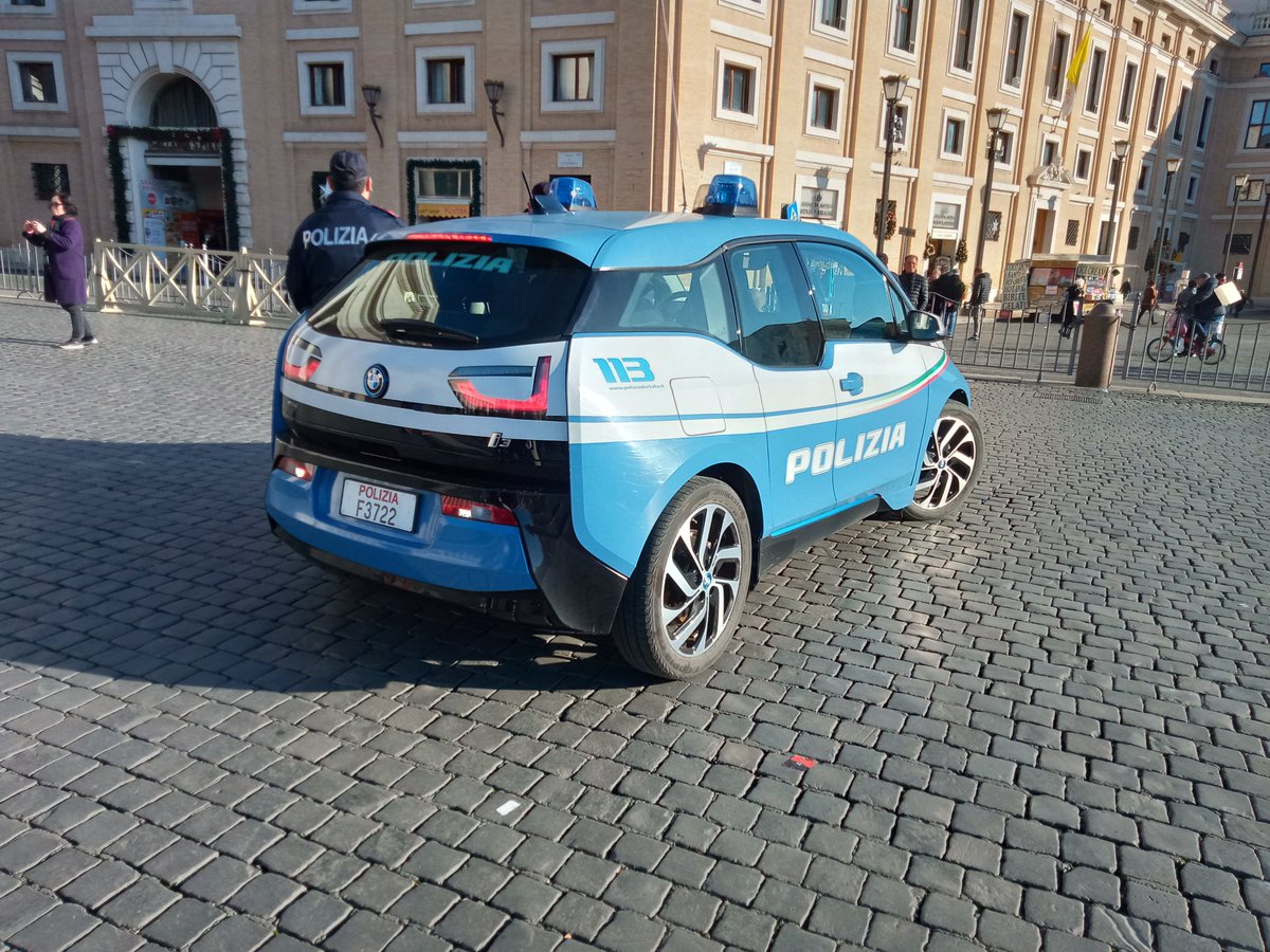 richard_hancy's tweet photo. Electric cop car - I guess you could try to out-range them for your get-a-way from the heist. https://t.co/LdXP6Ou1Hh